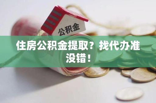 界首住房公积金提取？找代办准没错！